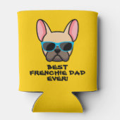Rafraîchisseur Pour Canette Meilleure Fête des pères Frenchie Dad (Dos)