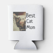 Rafraîchisseur Pour Canette Meilleure maman chat papa ajouter chat photo nom c (Dos)
