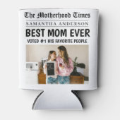 Rafraîchisseur Pour Canette Meilleure Maman Jamais Journal Personnalisé Nom et (Devant)