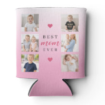 Meilleure Maman Personnalisé 7-Photo Collage Rose