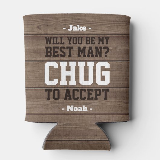 Rafraîchisseur Pour Canette Meilleure proposition d'homme Chug pour accepter R (Dos)