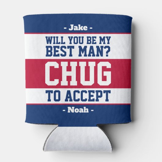 Rafraîchisseur Pour Canette Meilleure proposition d'homme Chug pour accepter R (Dos)