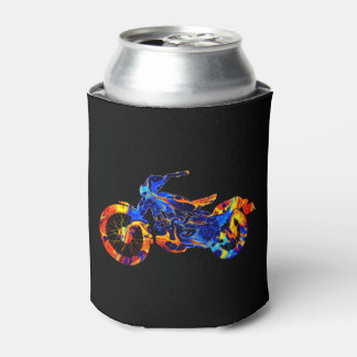 RAFRAÎCHISSEUR POUR CANETTE MÉLANGE COLORÉ DE MOTOCROSS STYLE NÉON