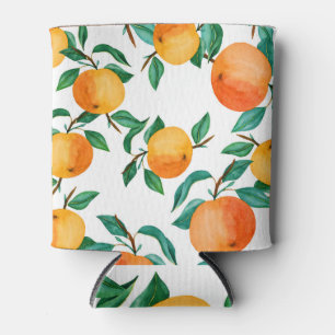 Rafraîchisseur Pour Canette Mélange floral coloré : Illustration aquarelle.