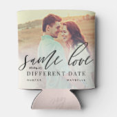 Rafraîchisseur Pour Canette Même amour Différente Date Calligraphie Mariage Ph (Dos)