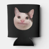 Rafraîchisseur Pour Canette Mème de chat poli noir double face (Dos)