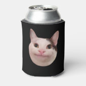 Rafraîchisseur Pour Canette Mème de chat poli noir double face (Can Dos)