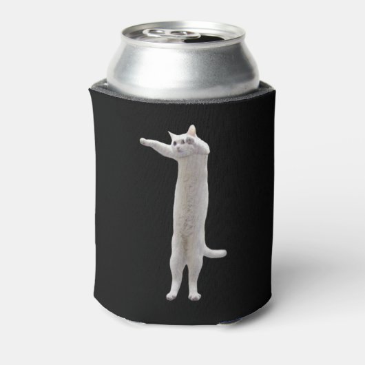 Rafraîchisseur Pour Canette Mème long chat double face noir (Can Dos)