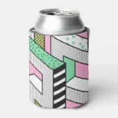 Rafraîchisseur Pour Canette Memphis Abstrait : formes géométriques des années  (Can devant)
