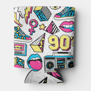 Rafraîchisseur Pour Canette Memphis Mode : 80s-90s Badge Mix.