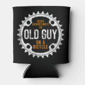 Rafraîchisseur Pour Canette Mens Cycling - Never Underestimate An Old Guy On A (Devant)