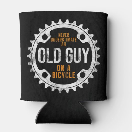 Rafraîchisseur Pour Canette Mens Cycling - Never Underestimate An Old Guy On A (Dos)