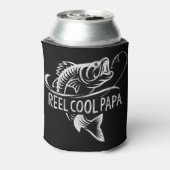 Rafraîchisseur Pour Canette Mens Reel Cool Papa Pêche Papa Cadeaux Fête des pè (Can Dos)