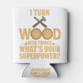 Rafraîchisseur Pour Canette menuisier charpentier en bois cadeau menuisier (Dos)