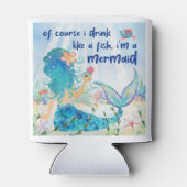 Rafraîchisseur Pour Canette Mer de Mermaid | Boire comme poisson océan (Dos)