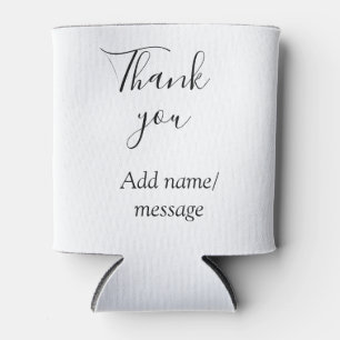 Rafraîchisseur Pour Canette Merci d'ajouter un message de nom simple calligrap