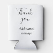 Rafraîchisseur Pour Canette Merci d'ajouter un message de nom simple calligrap (Dos)