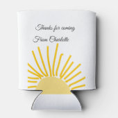 Rafraîchisseur Pour Canette merci d'être venu nom du texte message soleil (Dos)