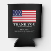 Rafraîchisseur Pour Canette Merci patriotique (Devant)