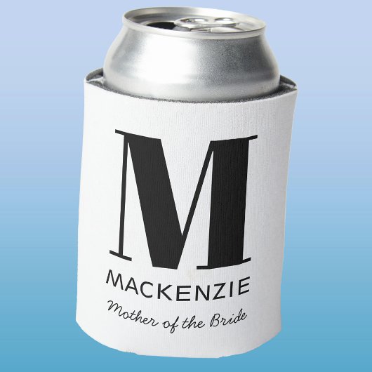 Rafraîchisseur Pour Canette Mère de la mariée Monogramme Nom