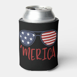 Rafraîchisseur Pour Canette Merica Sunglasses 4 juillet patriotique