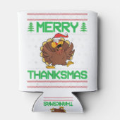 Rafraîchisseur Pour Canette Merry thanksmas grâces dinde d'action de grâces (Dos)