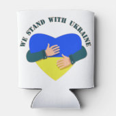 Rafraîchisseur Pour Canette Message inspirant Nous sommes avec l'Ukraine (Dos)