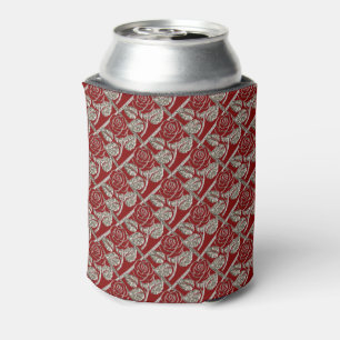 Rafraîchisseur Pour Canette Métal Rose-03-Rouge-Argent-BOIRE PEUT COOLER