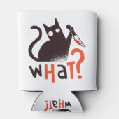 Rafraîchisseur Pour Canette Meurtre Chat Drôle (Dos)