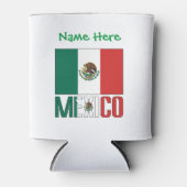 Rafraîchisseur Pour Canette Mexique Mexique Drapeau Vert Personnalisation (Devant)