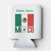 Rafraîchisseur Pour Canette Mexique Mexique Drapeau Vert Personnalisation (Dos)