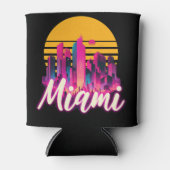 Rafraîchisseur Pour Canette Miami au coucher du soleil (Devant)