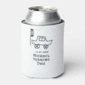 Rafraîchisseur Pour Canette Michael turning two birthday toy car traffic light (Can devant)