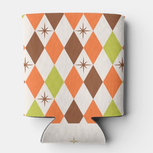 Rafraîchisseur Pour Canette Mid-Century Vibes – Retro Geometric (Dos)