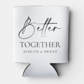 Rafraîchisseur Pour Canette Mieux Ensemble Mariage blanc peut refroidir/Koozie (Devant)