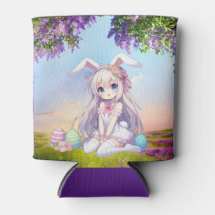 Rafraîchisseur Pour Canette mignon, lapin anime printemps/Pâques