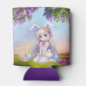 Rafraîchisseur Pour Canette mignon, lapin anime printemps/Pâques (Dos)