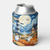 Rafraîchisseur Pour Canette Mignon, Nautique/côtier Halloween fantôme/citrouil (Can devant)