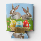 Rafraîchisseur Pour Canette Mignonne Bunnyfor Pâques pour une humeur positive (Dos)