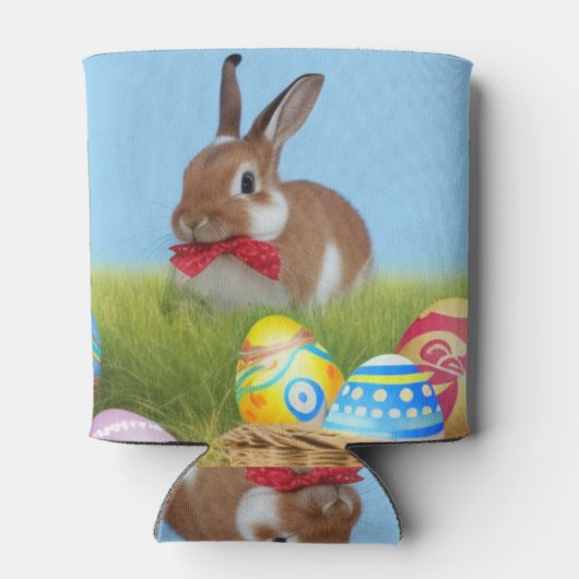 Rafraîchisseur Pour Canette Mignonne Bunnyfor Pâques pour une humeur positive (Dos)