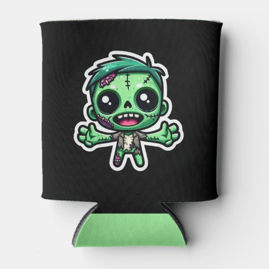 Rafraîchisseur Pour Canette Mignonne, drôle de zombie (Devant)