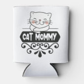 Rafraîchisseur Pour Canette Mignonne maman chatte amoureux des animaux (Devant)