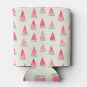 Rafraîchisseur Pour Canette Mignonne pastèque : motif d'aquarelle transparente (Dos)