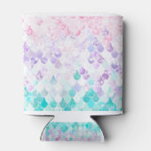 Rafraîchisseur Pour Canette Mignonne Sirène Pastel Iridescente, Rose, Violet,  (Dos)