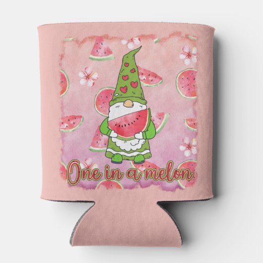 Rafraîchisseur Pour Canette Mignonne Un Dans Un Gnome D'Été De melon (Dos)