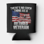 Rafraîchisseur Pour Canette Militaire - Ce n'est pas un vétéran à la retraite (Devant)