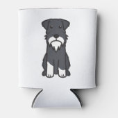 Rafraîchisseur Pour Canette Miniature Schnauzer Dog Cartoon (Devant)