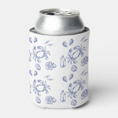 Rafraîchisseur Pour Canette Minimalisme des aliments marins (Can devant)