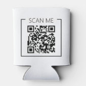 Rafraîchisseur Pour Canette Minimalist QR Code Scan Me Business (Dos)
