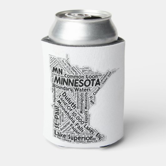 Rafraîchisseur Pour Canette Minnesota State Word Cloud (Can Dos)